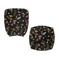 thumbnail image 6 of ZUXONGSY Mushroom Butterfly Desk Chair Cover 2 Pieces Exquisite Chair Protector Easy to Install and Clean Computer Chair Backrest and Cushion Seat Cover for Office Home Cafe, 6 of 7