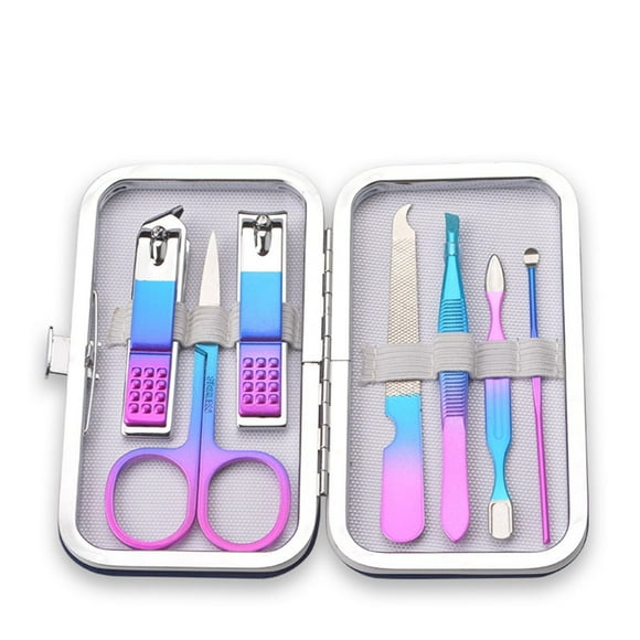 TopLLC Manicure Pedicure Set Stainless Steel Manicure Kit Nail Clipper Travel Nail Tool Manicure Pedicure