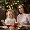 thumbnail image 3 of Yoyauz Christmas Bell Headband Ladies Girl Cute Silver Green Red Headband Christmas Holiday Iewelry, 3 of 5