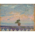 thumbnail image 2 of Jan Rembowski 18x15 Black Ornate Wood Framed Double Matted Museum Art Print Titled - Parapet of Balcony with Flower Pots, 2 of 5