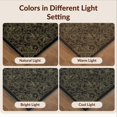 thumbnail image 7 of Design&I 3'x5' Washable Area Rug Low Profile & Durable Daily Traffic Ready Bamboo Sofa Snake Vintage Boho Damask Gothic Bird Motif Scroll for Home Office, Hallway, 7 of 7