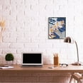 thumbnail image 2 of Stupell Industries Retro Waterski Women Blue Yellow Watercolor Painting Framed Wall Art Design by Stellar Design Studio, 16" x 20", Black Framed, 2 of 8