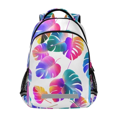 ALAZA Gradient Palm Tree Backpack Elementary School Bag Bookbag Travel Rucksack