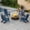 Navy Blue, variant on CHYVARY Foldable Adirondack Chair, Heavy Duty HDPE Patio Furniture with Cup Holder, Weather Resistant Deck Seating, 350lbs Capacity, Gray