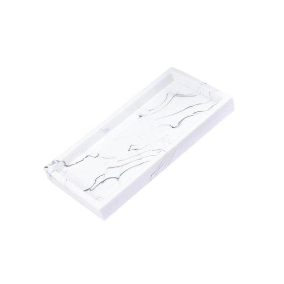 Marble Storage Tray Washroom Vanity Tray tray jewelry Jewelry Dish Bathtub Serving Tray White