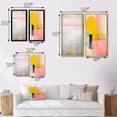 thumbnail image 4 of Designart "Geometric Visions in Pink and Grey" Modern Geometric Wall Art Set Of 2 - Modern Pink Gallery Set For Office Decor, 4 of 6