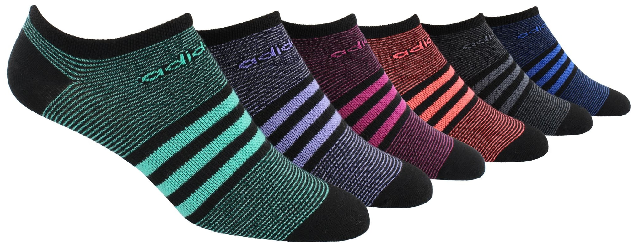 Adidas adidas Women's Superlite II No Show Athletic Socks 6 Pack