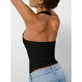 thumbnail image 4 of SMZ Going Out Tops for Women Halter Tops 2025 Summer Backless Shirts Sleeveless Crop Shirt Y2k Fashion Clothes, 4 of 6