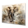 thumbnail image 2 of Designart "Simplicity Elephant beauty II" Animals Metal Wall Decor, 2 of 5