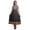 Dark Grey, variant on Bimba Dark Gray Floral Anarkali Dress Mandarin Collar Sleeveless Kurtis for Women Print Maxi Dress Large
