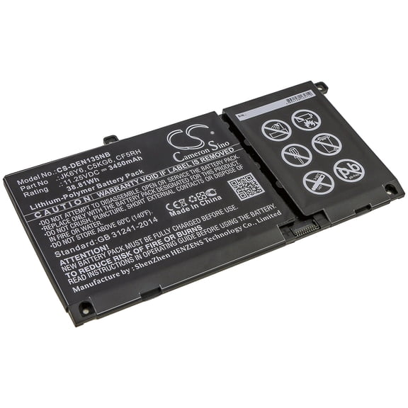 3450mAh C5KG6 CF5RH JK6Y6 Battery for DELL Vostro 14 5402-RGX6Y VOSTRO 14 5402-R1625D Latitude 15 3510