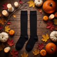 thumbnail image 4 of Evdexr Women's Over Knee High Socks Halloween Skeleton Frame Thigh High Long Stockings Lightweight Party Festival Costume Sock, 4 of 5