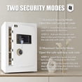 thumbnail image 7 of TigerKing White Security Home Safe Box, 2.5 Cubic Feet Digital Safe with Keypad and Keys for Home, Office, Business, 7 of 7