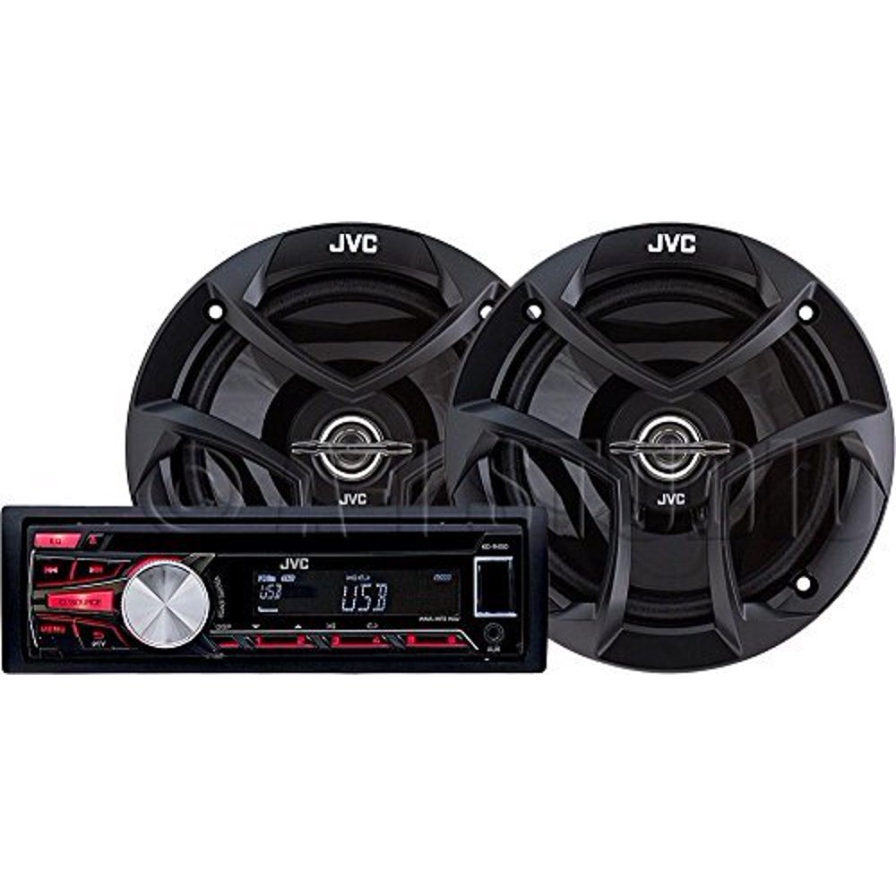 JVC Car Radio Receiver with CD Player & USB/MP3 Port, Single-Din Car