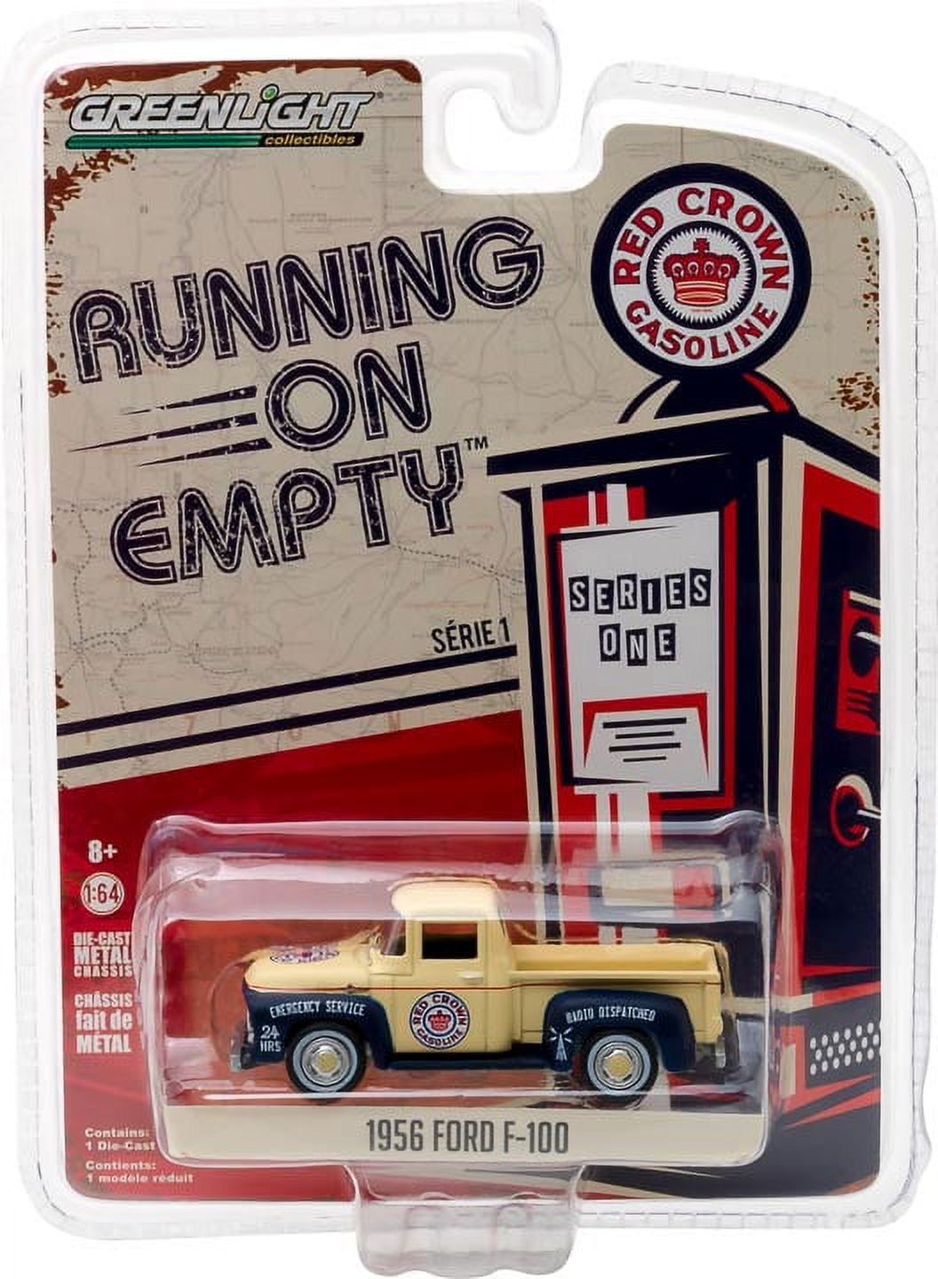 Greenlight - Running on Empty Series 1 1956 Ford F-100 Red Crown Gasoline