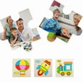 thumbnail image 4 of Children 3D Assemble Toy Kids Educational Intelligence Wooden Cartoon Design Assemble Toy Plane Train, 4 of 9