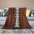 thumbnail image 3 of Football Blanket Football Gifts for Boys Girls Warm Cozy Flannel Football Throw Blanket for Kids Adults Football Lovers for Couch Bed 80"x60", 3 of 6