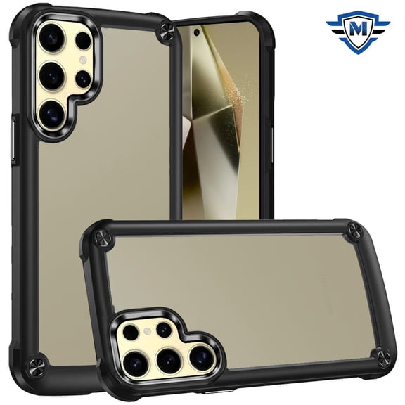 For Samsung Galaxy S24 Plus Case Hybrid Cover Metal Buttons Raised Camera Lip