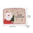 thumbnail image 3 of TIMIFIS Placemats Santa Snowman Embroidery Placemat Doll Insulation Mat Table Mat Place Mats, 3 of 5