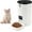 White A, variant on Elevon 4L Automatic Cat and Dog Feeder – Smart Food Dispenser with Portion Control, 10s Voice Recorder, Programmable Timer & Desiccant Bag, White