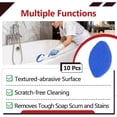 thumbnail image 2 of 10Pcs Shower Scrubber Refill Pads Compatible with Tub & Tile Scrubber, Durable Blue Non-Scratch Replacement Pads for Bathroom & Toilet Wall Floor Cleaning, 2 of 12