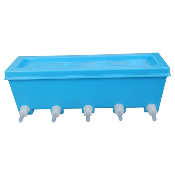 Farm Group Feeding Bottle 5 Simultaneous Drinkers For Calves Goat Piglets Heavy Duty Hanging Feeder
