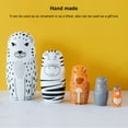 thumbnail image 4 of Russian Nesting Dolls, Nesting Dolls Snowflake Leopard Multipurpose Burr Free Wooden  For Christmas Gift, 4 of 8