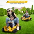 thumbnail image 3 of Accreate 24V 2 Seaters Kids Ride On Car Toy with Remote Control for Parents and Kids, 2 * 7Ah Battery 2 * 120W Large Motors, Music, Electric Car Toy for Child Toddlers, 3 of 8