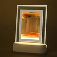 thumbnail image 1 of Moving Sand Art Painting Night Light, Sandscape Moving Sand Picture With LED Squares Glass Flowing Sand Display Relaxing Desktop Art For Home Office Decor50ML, 1 of 6
