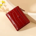 thumbnail image 5 of Cartera de mujer de formato pequeño y corto, equipamiento de piel vegana para mujer con prensa y cremallera y muchos compartimentos, cartera para mujer en colores muy bonitos., 5 of 5