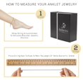 thumbnail image 7 of BEBERLINI Butterfly Tennis Anklet Silver Plated 3 mm Foot Bracelet 9" Chain Cubic Zirconia Stones Fashion Jewelry Women 2" Extender, 7 of 7