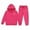 Hot Pink%GC100, variant on SJLDQY Girls Winter Outfits Sets Fleece Hoodie And Joggers 2Pcs Sports Clothes Set Stylish Print Warm Sweatsuit For Children