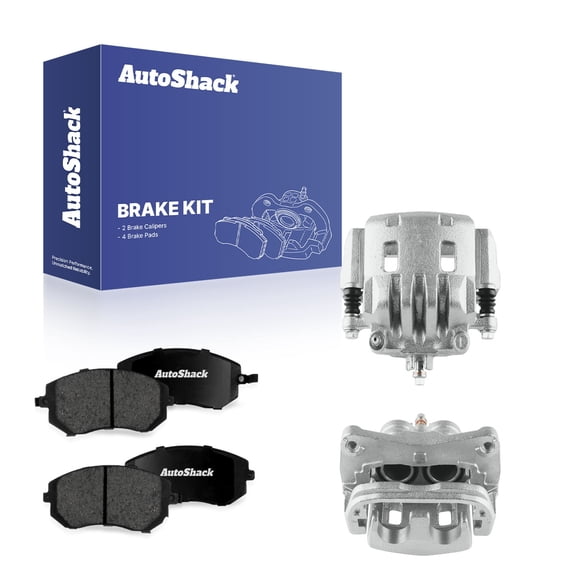 AutoShack Front Brake Calipers   Premium Ceramic Brake Pads Replacement for 2002-2012 Subaru Outback 2003-2010 Subaru Forester 2005-2006 Saab 9-2X 6-PC Kit