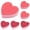 Pink+Red, variant on ZFSBZBS1Pcs Heart Shaped Non-Scratch Scrub Sponge, Dual-Sided Cleaning Kitchen Sponge and Scrubber for Washing Dishes, Pots & Pans and Household Cleaning Supplies,Pink