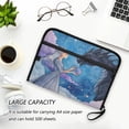 thumbnail image 6 of 13 Individual Pockets Organ Folder Waterproof A4 Size File Folder Home Work Office Categorized Storage File Manager Black Dragon Guardian, 6 of 7
