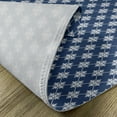 thumbnail image 5 of Ambesonne Indigo Place Mats Set of 4, Greek House Tile Themed, Standard Size, Navy Blue and White, 5 of 6