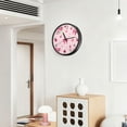 thumbnail image 6 of Voice Activated Clock with Glow Light 12 Inch Large Silent Wall Clock Battery Operated for Home Decor Bows and Hearts Pattern, 6 of 8