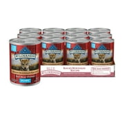 Blue Buffalo Wilderness Rocky Mountain Recipe High Protein Grain Free, Natural Puppy Wet Dog Food, Red Meat 12.5-oz can (pack of 12)