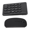 thumbnail image 2 of Numeric Keypad Portable Slim 2.4GHz USB Wireless Mini Black Numeric Keyboard Mouse Combo Set for Laptops Desktops PCs, 2 of 14