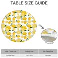 thumbnail image 6 of Yellow Lemon Fruit Slices White Pattern Round Fitted Tablecloth with Elastic Edge,Dining Table Cover Waterproof,Outdoor Round Tablecloth for Camping,Dining,Indoor and Outdoor, 6 of 7