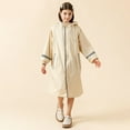 thumbnail image 2 of SXcggal Kid's Boys Girls Raincoat With School Bag And Hood s Children Solid Color Long Raincoat Rain Cape Fashionable Comfortable Casual Kids Raincoat, 2 of 8