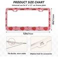 thumbnail image 3 of GZHJMY Strawberry with Dots License Plate Frames Set of 2, Universal Aluminum License Plate Holders 2 Holes Car Tag Frames Automotive Exterior Accessories with Screw Caps Decorative, 3 of 7