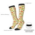 thumbnail image 4 of JUNZAN Fun Novelty Knee Warmer High Socks Rose Daisy Design, 4 of 6