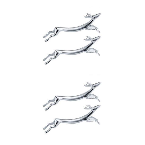 Monstrate Feiqiong, 2 uds., soporte para vajilla, soporte para palillos en miniatura de animales de dibujos animados, soporte para cuchara, tenedor de plata 8*3 cm 2piezas Monstrate CBP075891