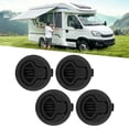 thumbnail image 4 of Latch, ABS Plastic Round Deck Lock Black  For Yacht For RV Trailer For Boat, 4 of 8