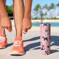 thumbnail image 2 of 20oz Boston Terrier Dogs and Flowers Skinny Tumblers Stainless Steel Tumbler with Lid and Straw,Vacuum Insulated Double Wall Travel Tumbler Cups with Cleaning Brush for Coffee,Tea, 2 of 6