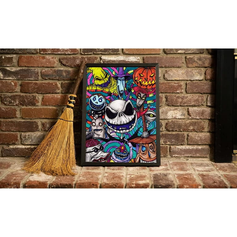Nightmare Before Christmas Diamond Painting Kits for Adults Diamond Art Gem  Art Painting Full Drill Round Art Gem Painting Kit for Home Wall Decor