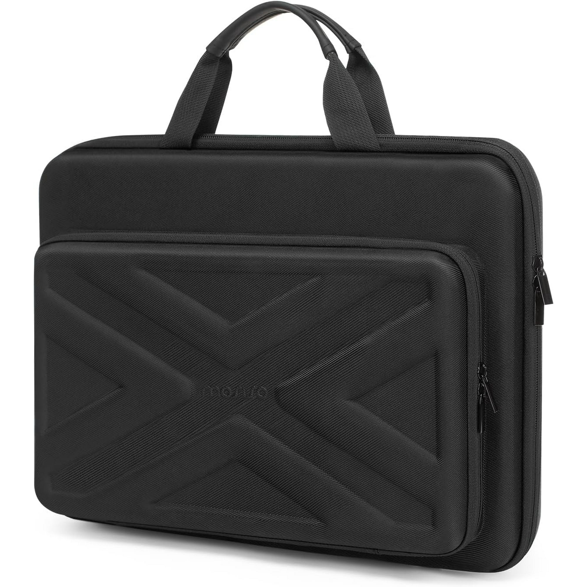 Mosiso Hard Shell Laptop Sleeve for 15-15.6 inch Surface HP Dell Asus Acer Notebook, Compatible with MacBook Pro 16 inch M4 M3 M2 M1 2024-2019, Laptop Case Carrying Bag for Men Women, Black