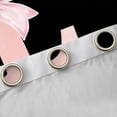 thumbnail image 2 of Erosebridal Letter L Curtains Pack of 2 (42x84 Each) for Girl, Cherry Blossoms Curtains Blackout, Black Pink, 2 of 6
