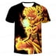 thumbnail image 2 of Japanese Boy Naruto Anime T-shirt, Fashionable Short Sleeved Shirt Children's Leisure Cool Kakashi Summer 3d Printed Boy T-shirt110 Gao Jinjia LED, 2 of 2